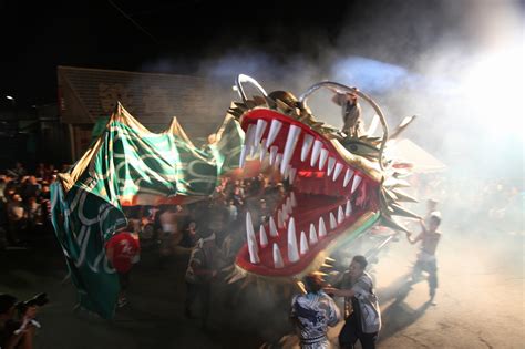 山形飛龍|とうほく風景印めぐり「夏宵まつりで舞われる飛龍太鼓の龍」（。